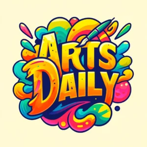 DALL·E 2024-09-08 18.17.04 - A bright and vibrant logo for a blog website titled 'Arts Daily.' The text 'Arts Daily' is written in an artistic, bold font with vivid colors. The de