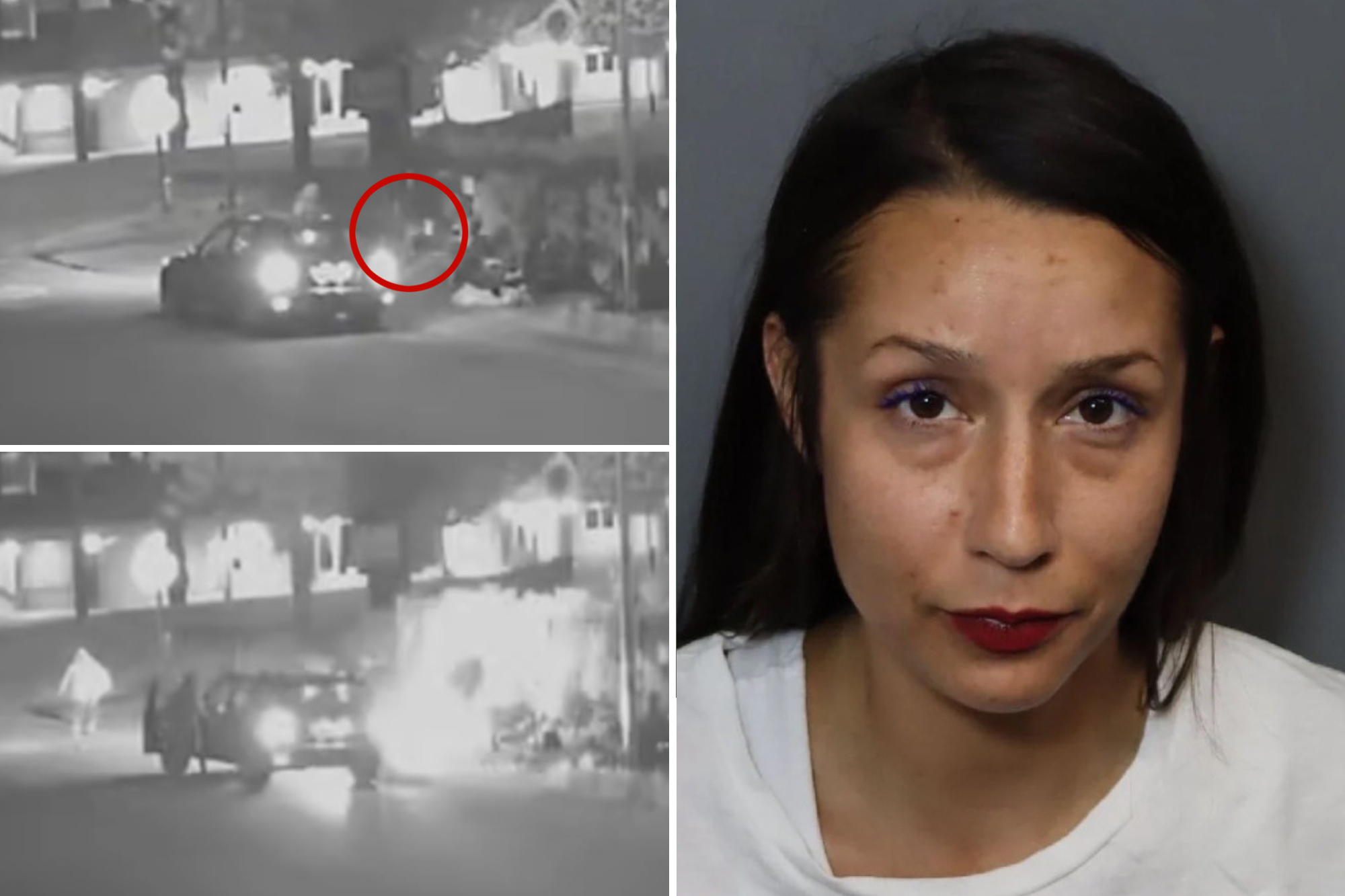 Disturbing video shows sicko calmly pulling over car to set homeless woman on fire