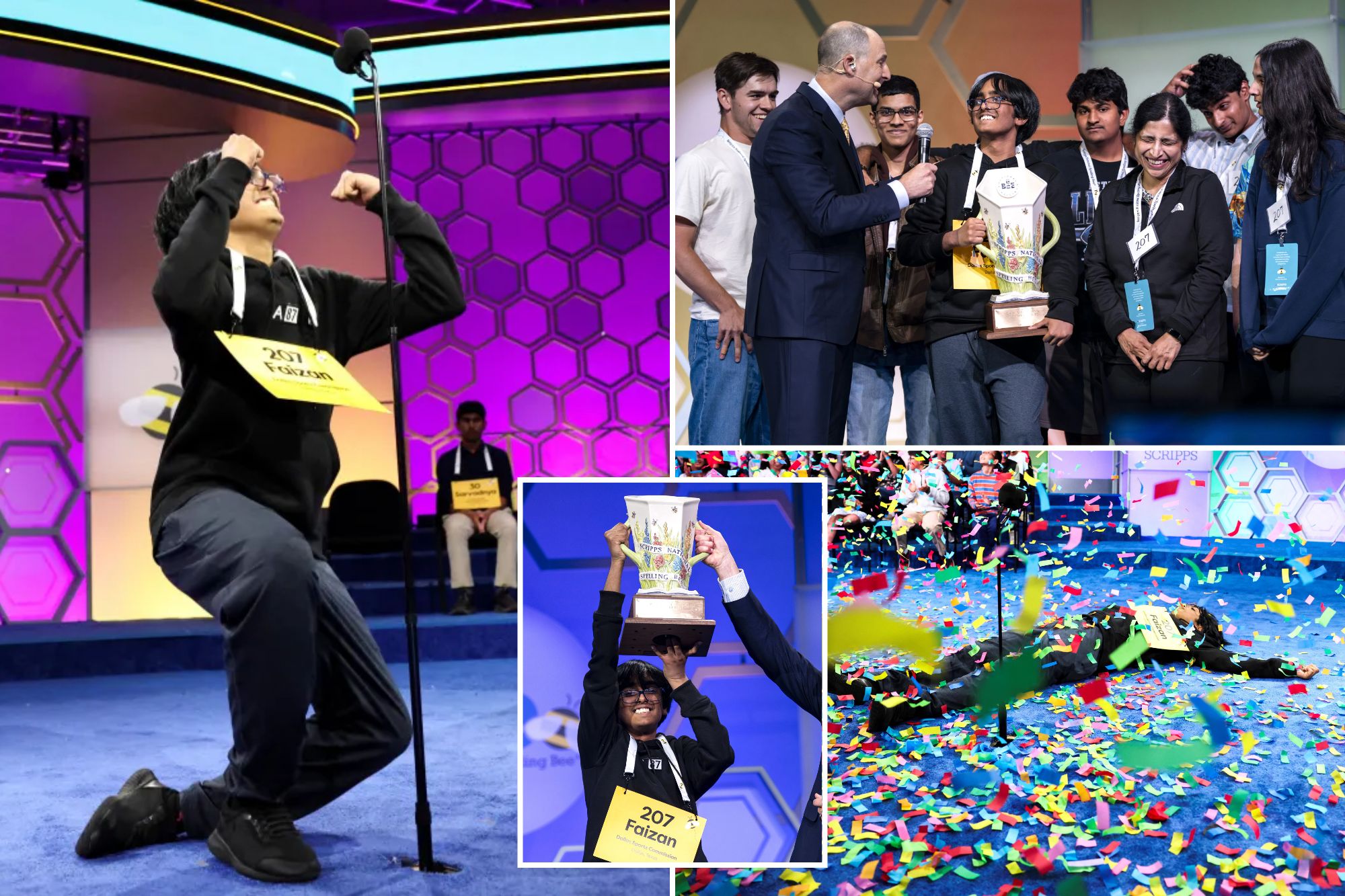 Texas teen Faizan Zaki overcomes shocking, self-inflicted flub to win Scripps National Spelling Bee