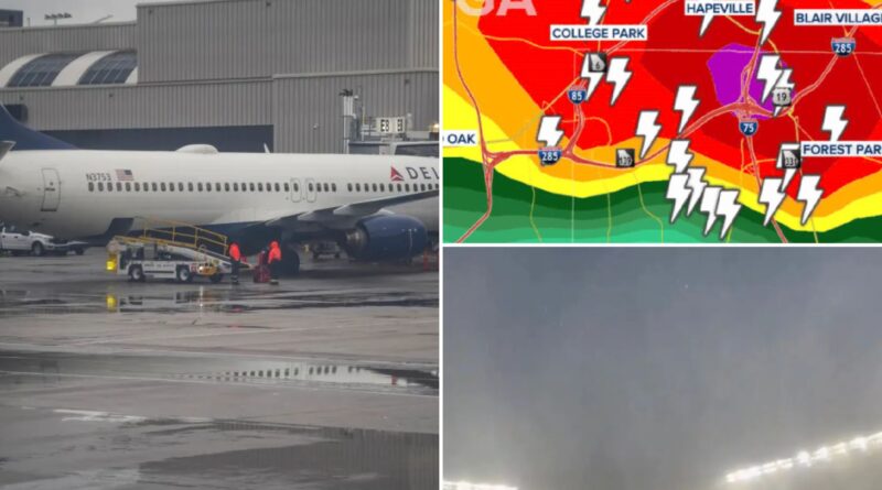 100 Delta planes pulled for damage inspection after hailstorm pummels Hartsfield-Jackson Atlanta International Airport