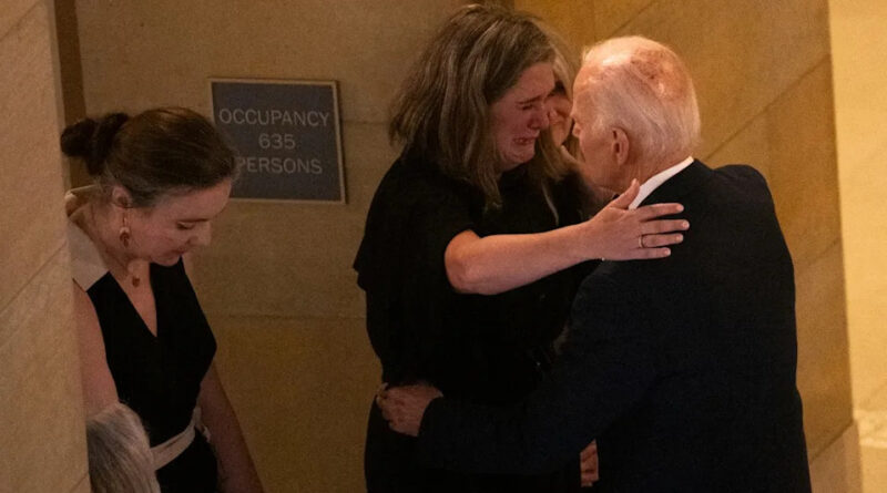 Biden, Harris and Walz attend funeral of Democratic lawmaker assassinated in Minnesota alongside her husband