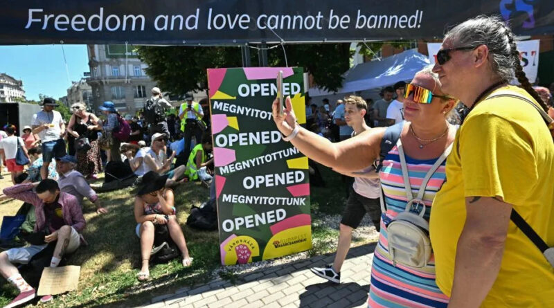 Big crowds gather in Hungarian capital to defy ban on Budapest Pride