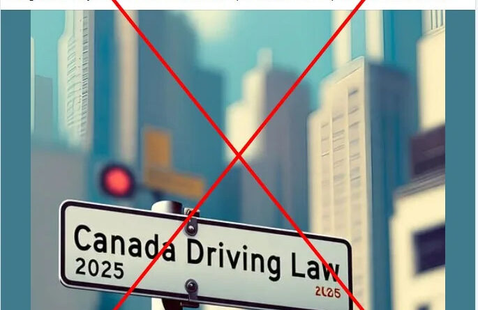Canada will not enact new nationwide driving rules in July 2025