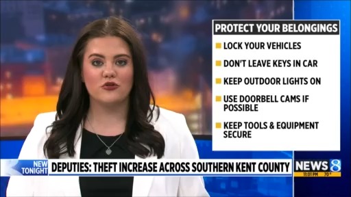 Deputies: Theft increase across southern Kent County