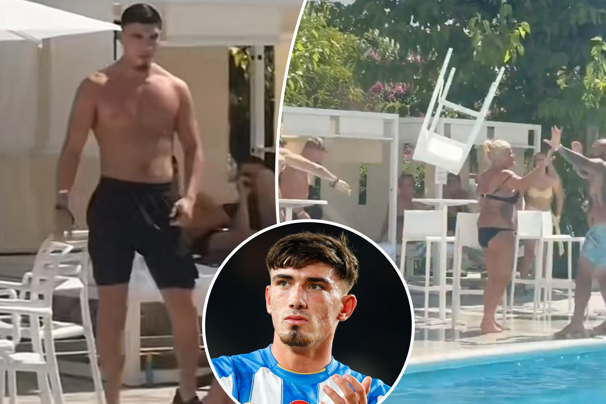 English soccer player throws chair at woman on vacation in wild incident