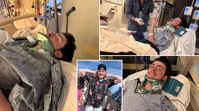 Freak accident at New Hampshire beach sends teen to ICU as mom warns of waterfront danger