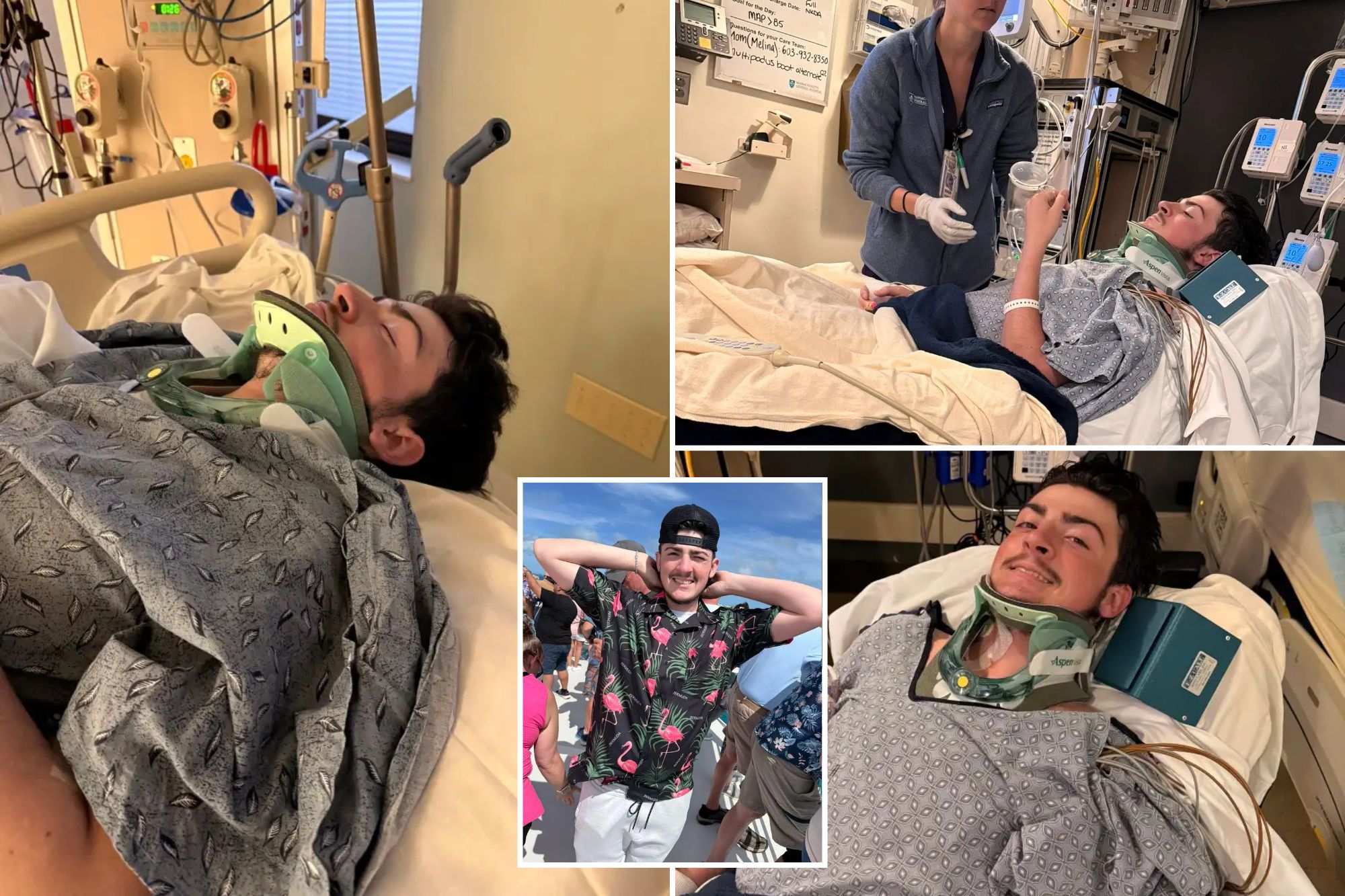 Freak accident at New Hampshire beach sends teen to ICU as mom warns of waterfront danger