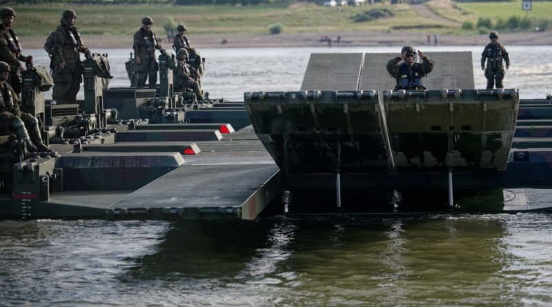 Germany and allies hold major military exercise on Rhine River