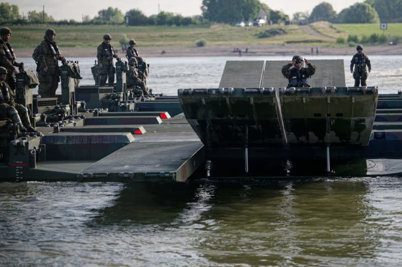 Germany and allies hold major military exercise on Rhine River