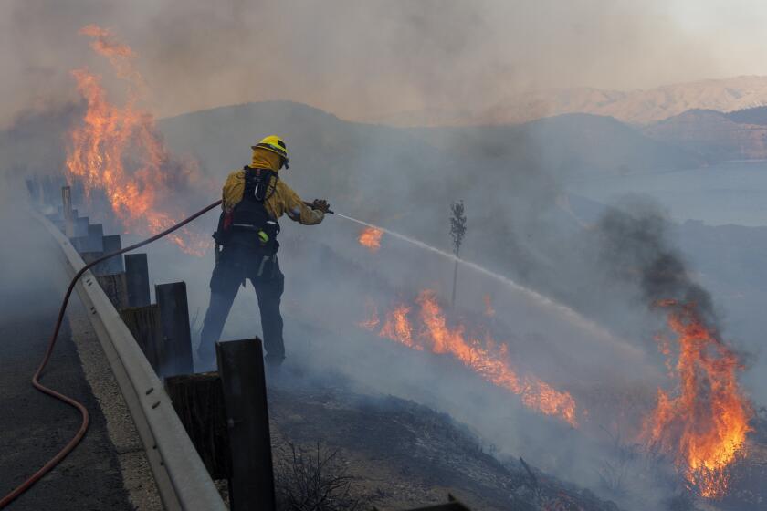 Lake fire burns 477 acres in San Bernardino County, prompting evacuations and road closures