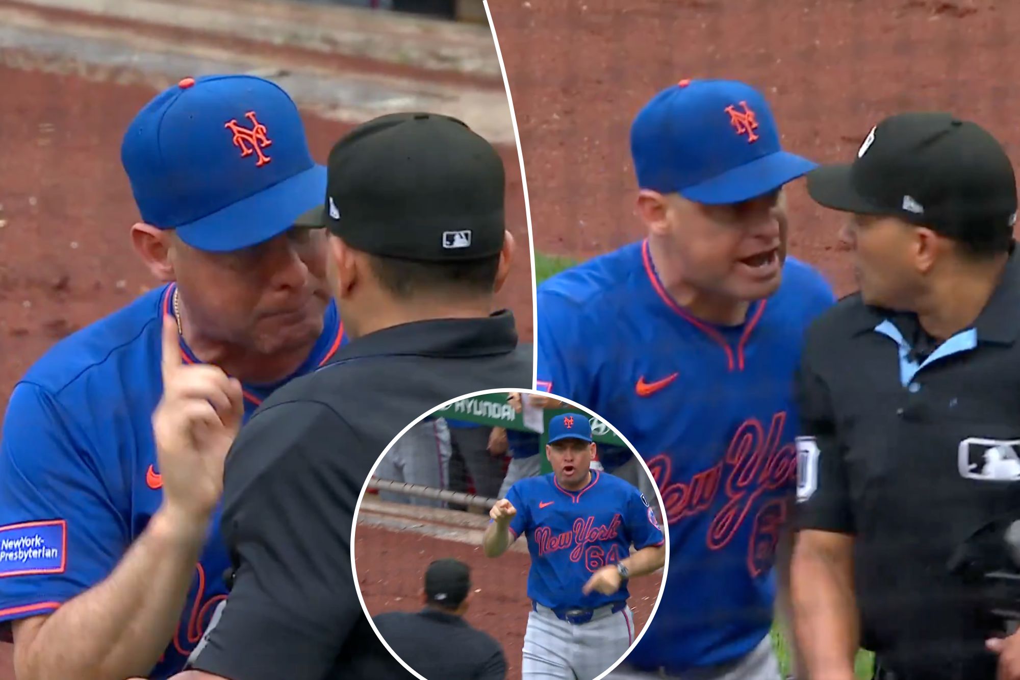 Mets’ Carlos Mendoza gets ejected after fiery argument with home plate umpire