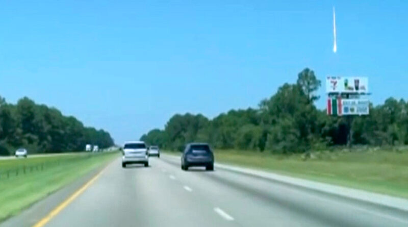 Residents express amazement after seeing mystery object streak across the sky
