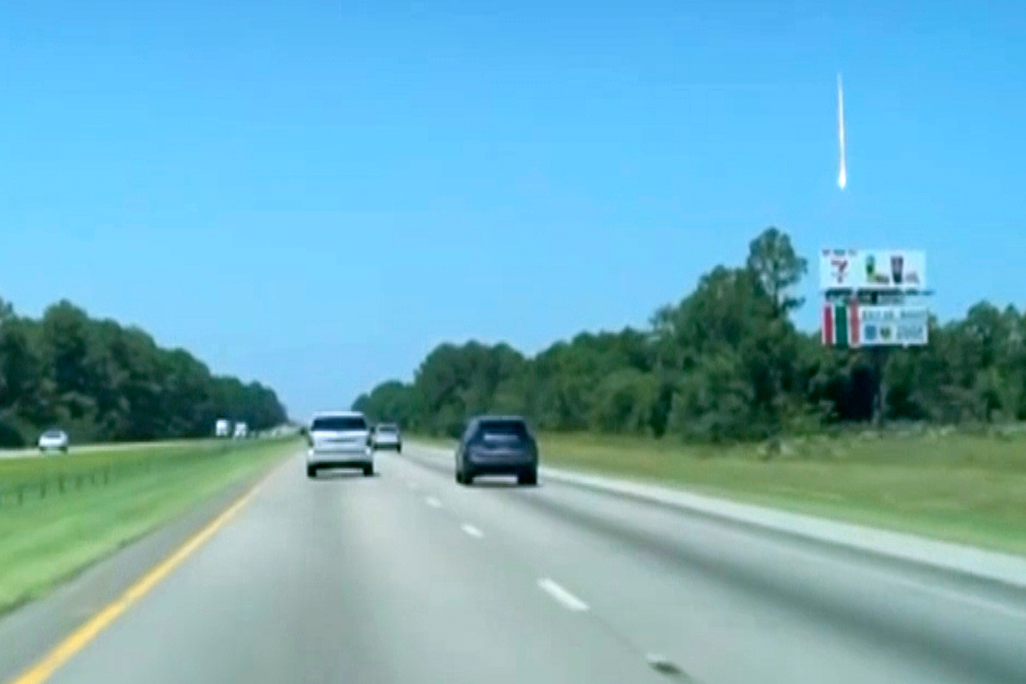 Residents express amazement after seeing mystery object streak across the sky