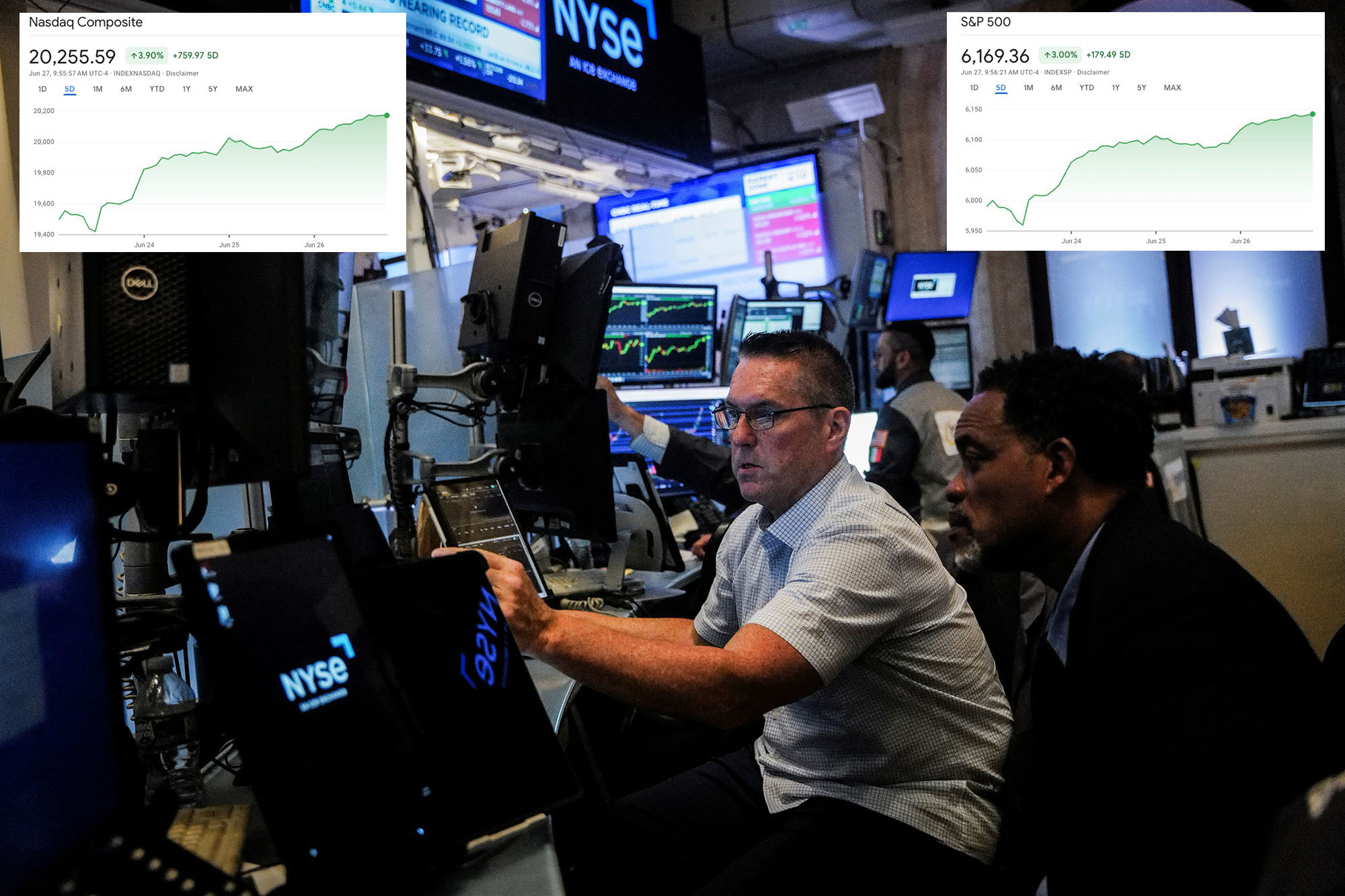 S&P 500, Nasdaq hit record highs on renewed AI enthusiasm, rate-cut hope