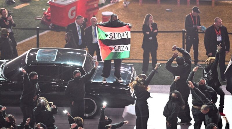 Super Bowl halftime performer arrested for disrupting performance with ‘Sudan and Free Gaza’ flag: Police