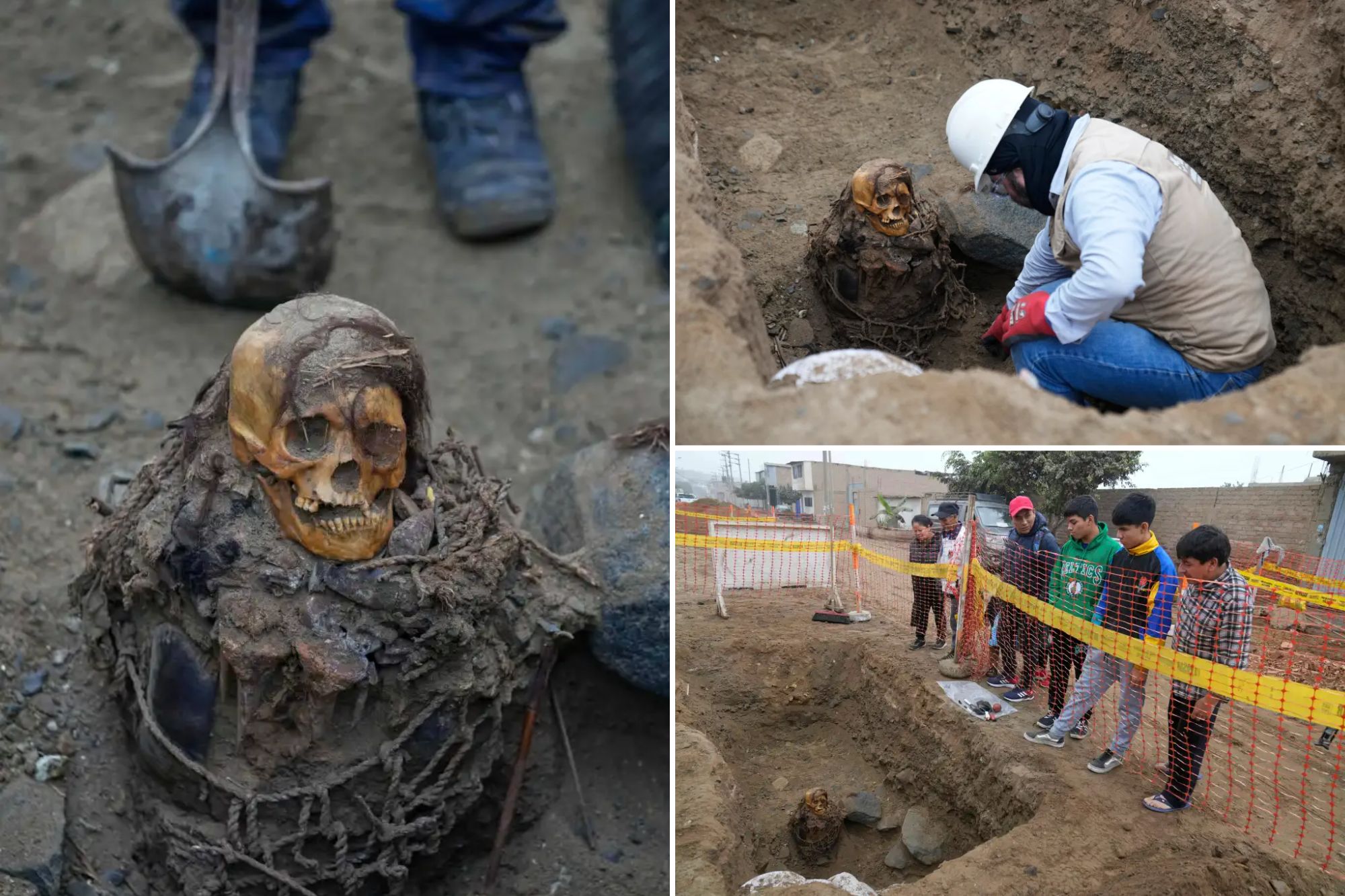 Utility workers uncover 1,000-year-old pre-Inca mummy in Peru’s capital