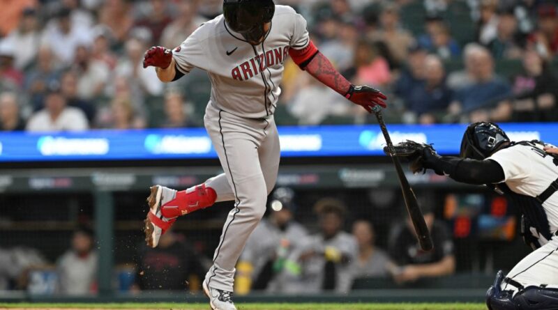 Eugenio Suarez leaves game after getting hit by pitch on hand in potential MLB trade blow