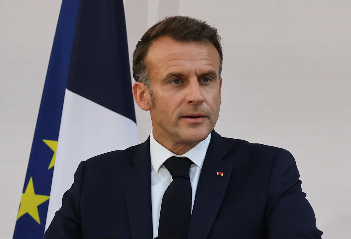French President Macron says France will recognize Palestine as a state