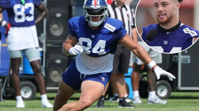 Giants’ Theo Johnson envisions ‘bigger role’ as he’s ‘full-go’ for sophomore campaign