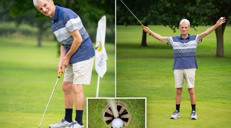 Golf lover sinks ‘miracle’ hole-in-one for 90th birthday