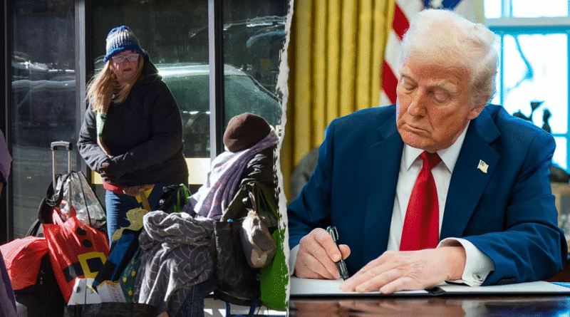 Homeless people can be removed from streets by cities, states in new Trump executive order