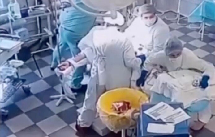 Incredible footage shows Russian doctors calmly perform surgery during powerful earthquake