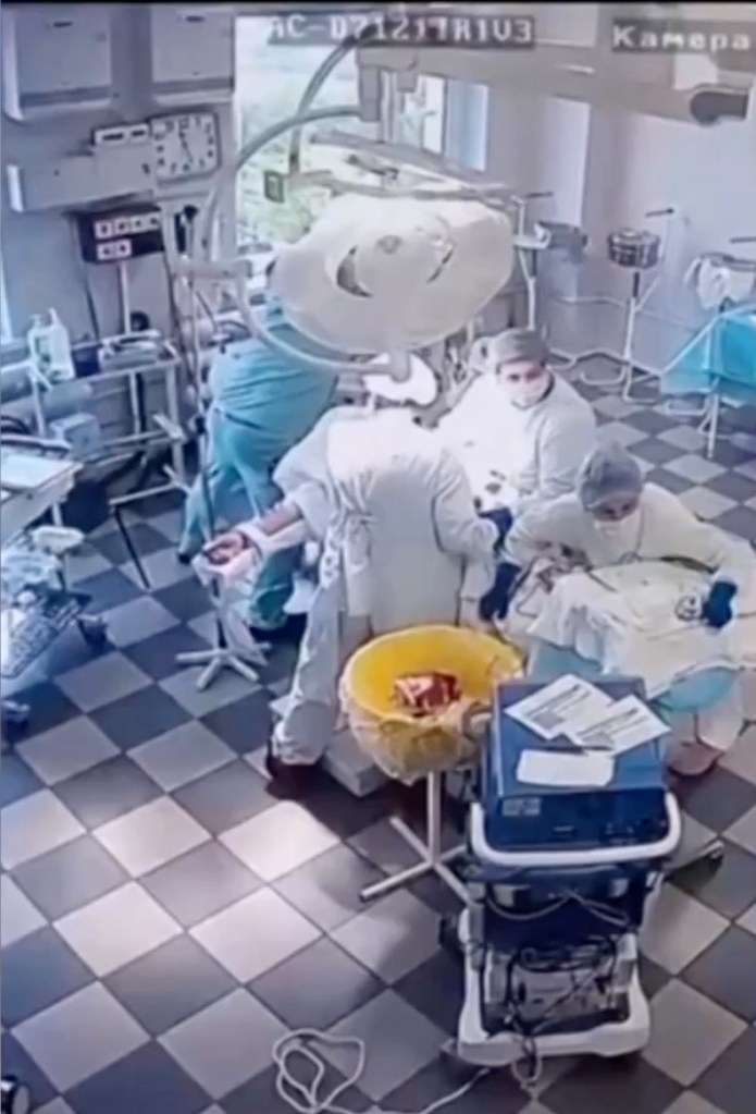 Incredible footage shows Russian doctors calmly perform surgery during powerful earthquake