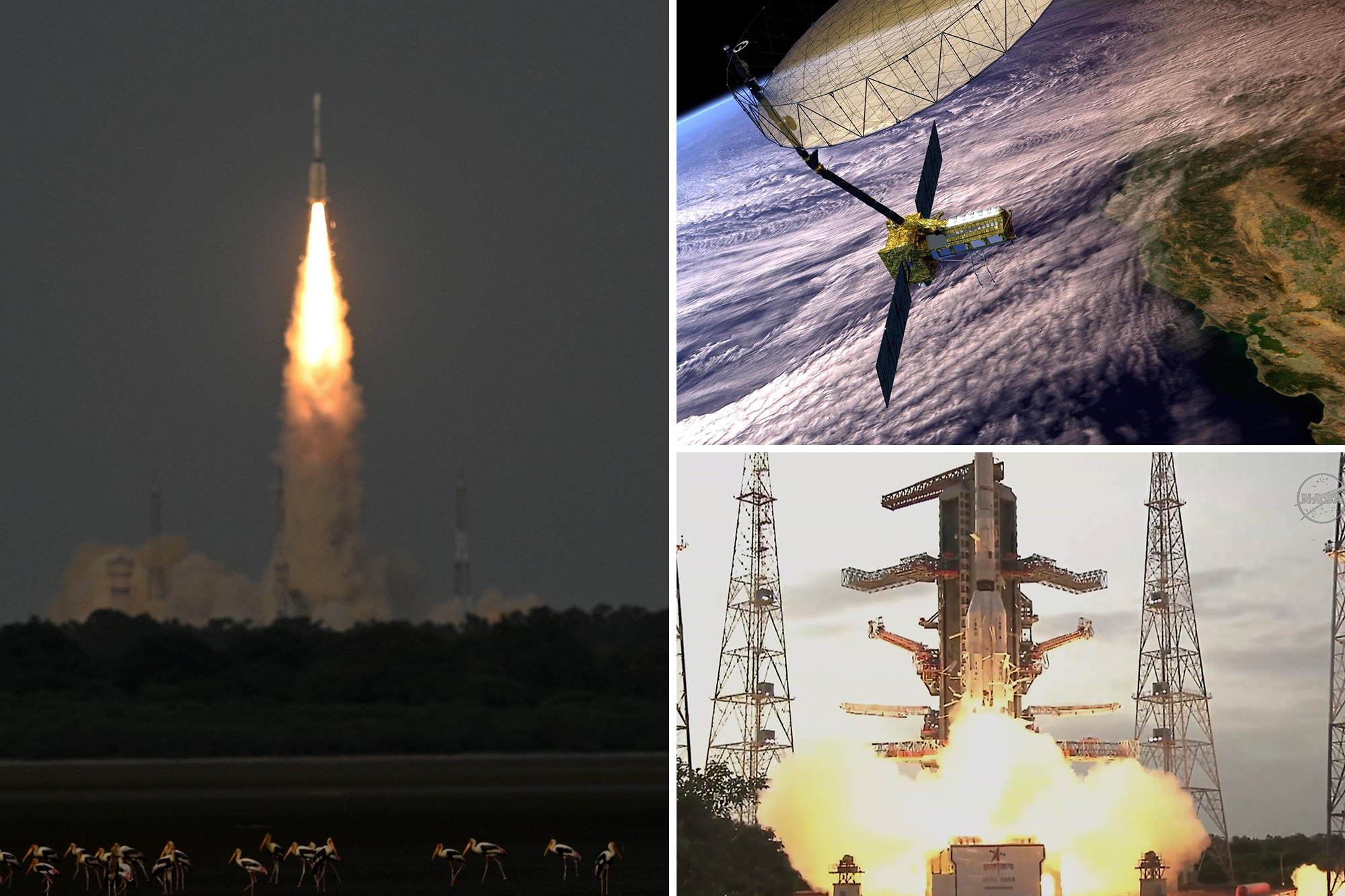 India launches NASA-ISRO satellite to track climate threats from space