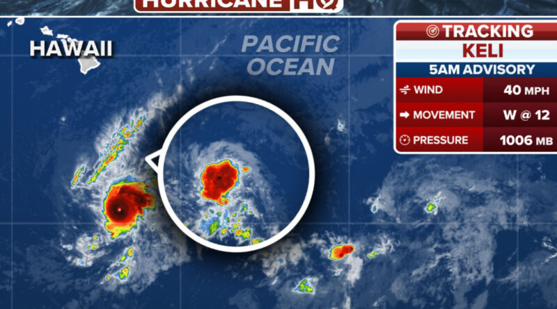 Iona strengthens into major hurricane south of Hawaii as Tropical Storm Keli follows behind