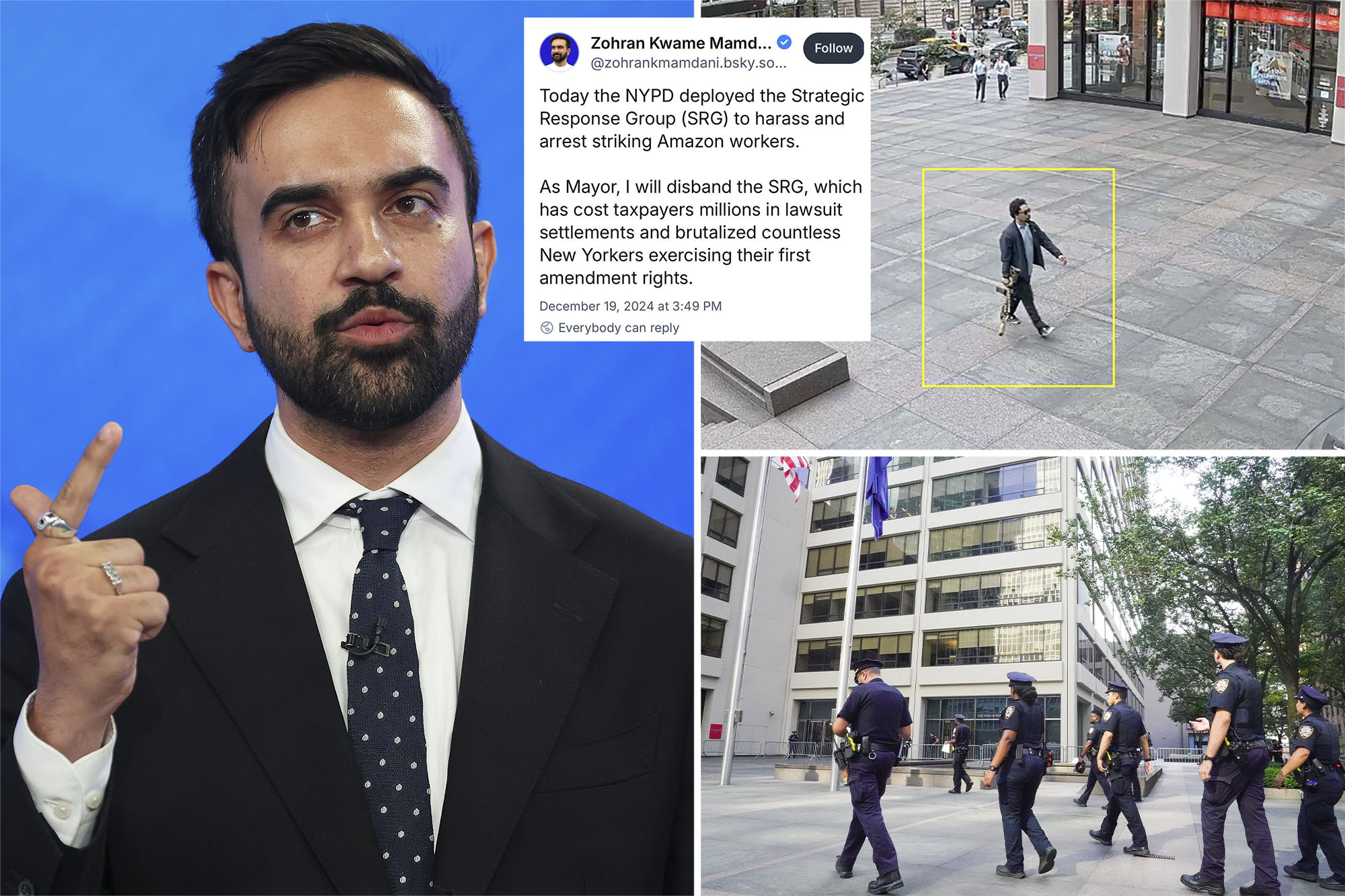 Mayor Adams rips Zohran Mamdani’s ‘extremely dangerous’ plan to cut NYPD task force that responded to NYC massacre