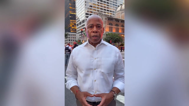 New York City Mayor Eric Adams provides update on shooting at Manhattan office tower