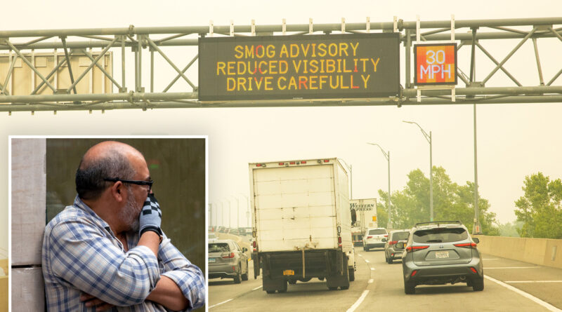 New York hit with air quality alert as Canadian wildfire smoke spreads