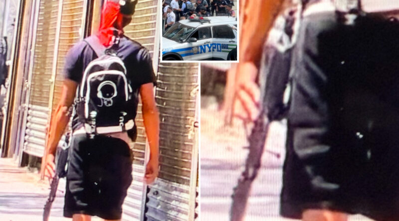 Nutjob spotted in NYC with ‘long rifle’ actually had paintball gun — but he’s still under arrest