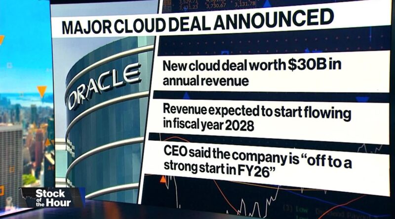 Oracle Inks Cloud Deal Worth B A Year