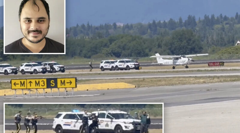 Pilot with ‘ideological motive’ hijacks plane, forces multiple flights to reroute away from Vancouver
