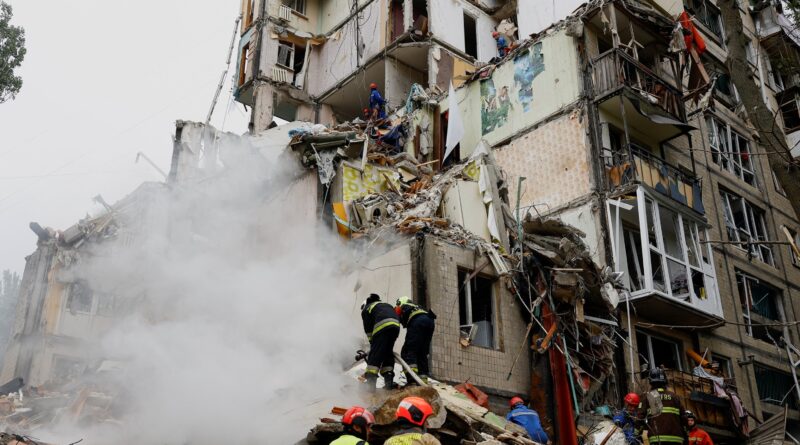 Russian strike on Kyiv kills 6, including 6-year-old boy, military official says