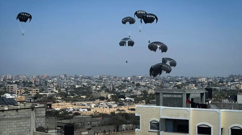 Supplies airdropped into Gaza for fourth consecutive day, Israel says