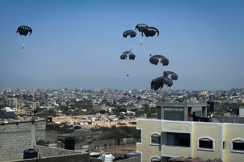 Supplies airdropped into Gaza for fourth consecutive day, Israel says