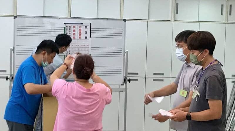 Taiwan holds recall votes for 24 opposition lawmakers