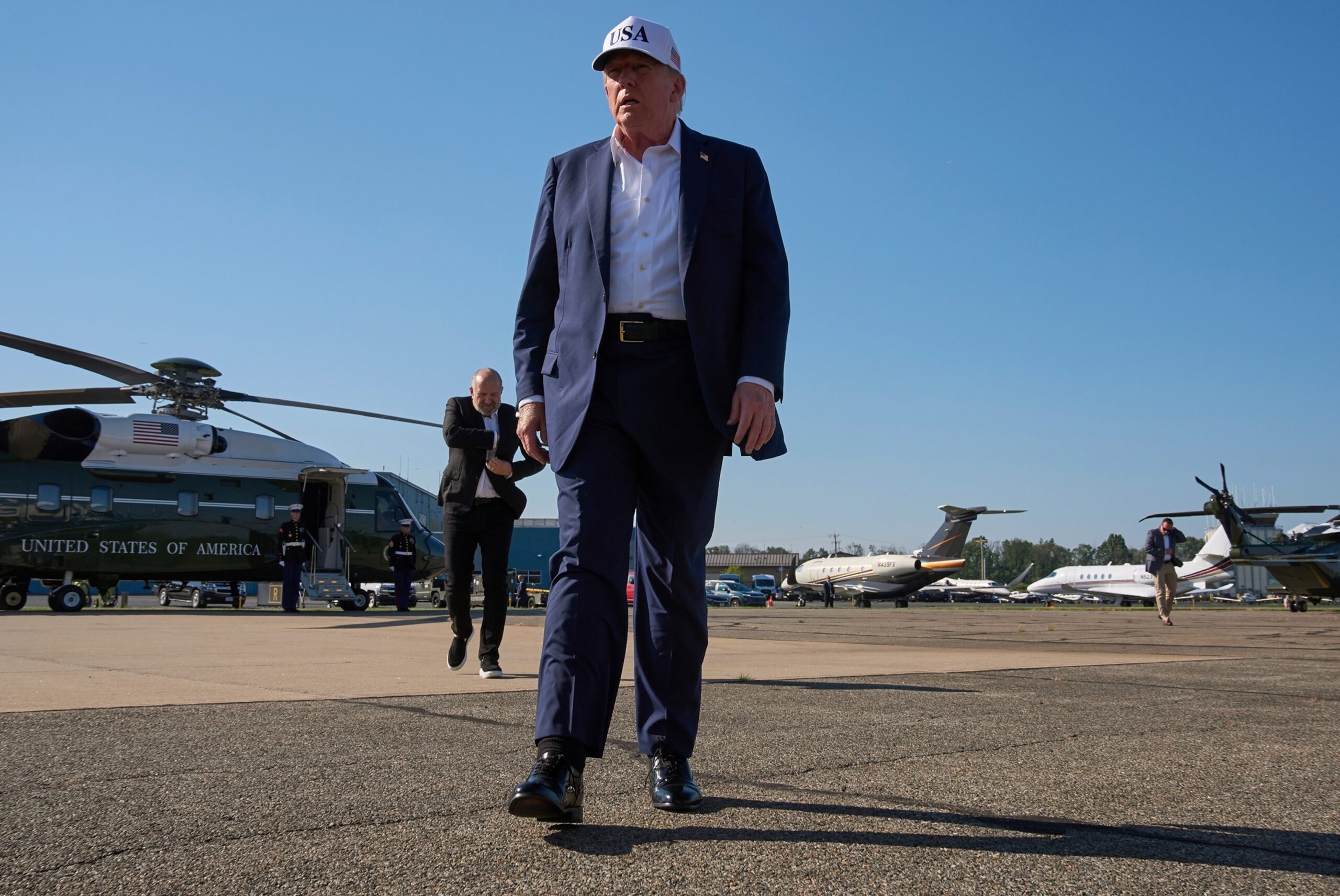 Trump heads to Texas after catastrophic flooding, avoiding criticism he’s heaped on other governors