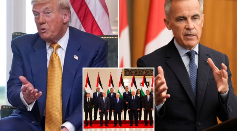Trump says it’s hard to make deal with Canada for backing Palestinian statehood