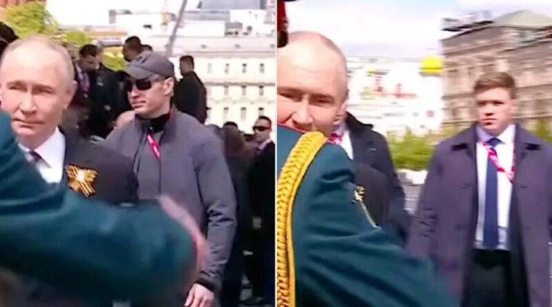 Video appears to show Putin’s bodyguards armed with a handheld anti-drone interceptor
