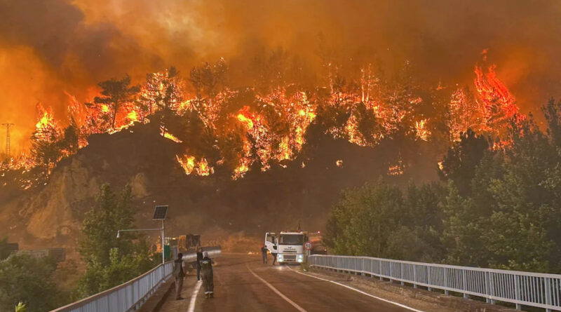 Wildfires threaten Turkey’s fourth-largest city as locals are evacuated