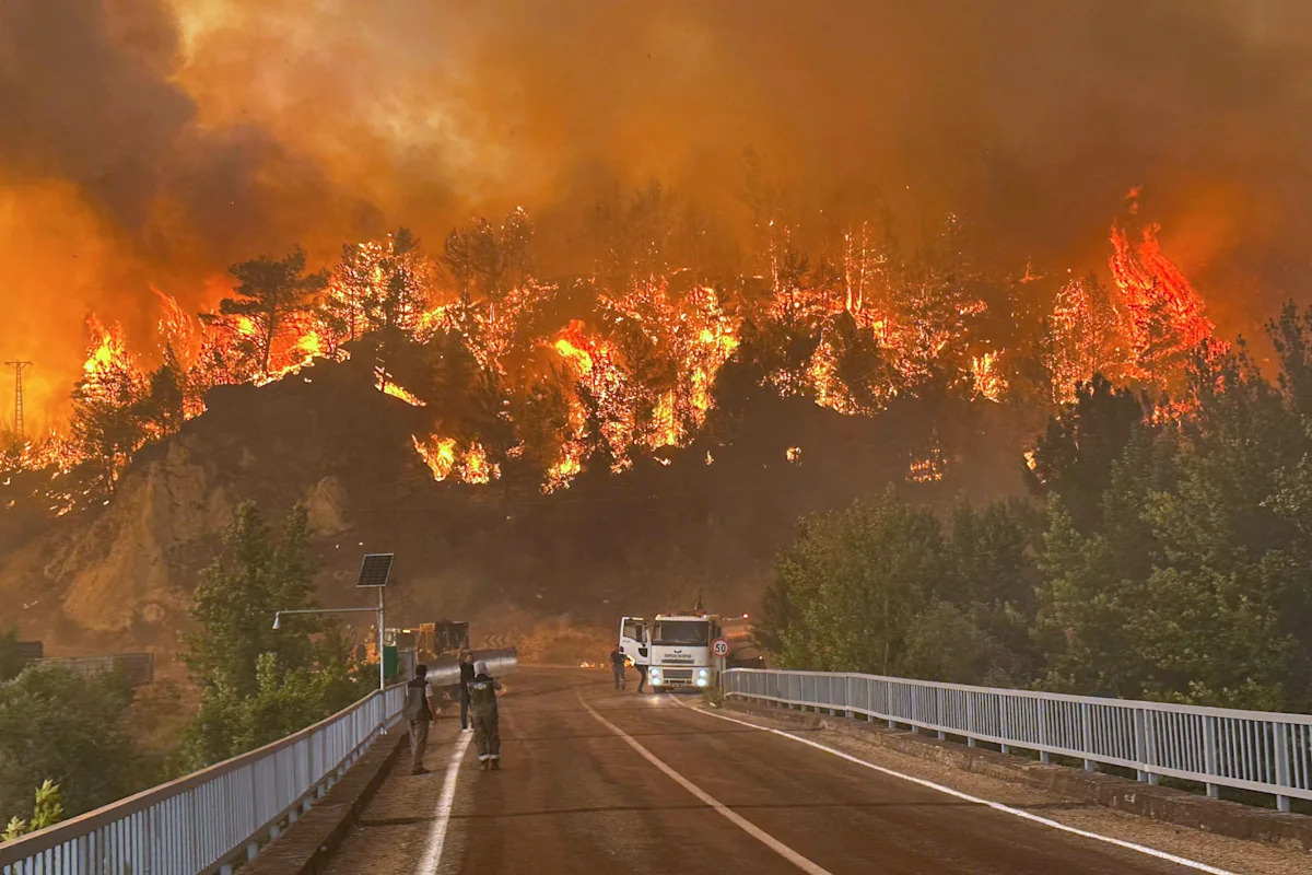 Wildfires threaten Turkey’s fourth-largest city as locals are evacuated