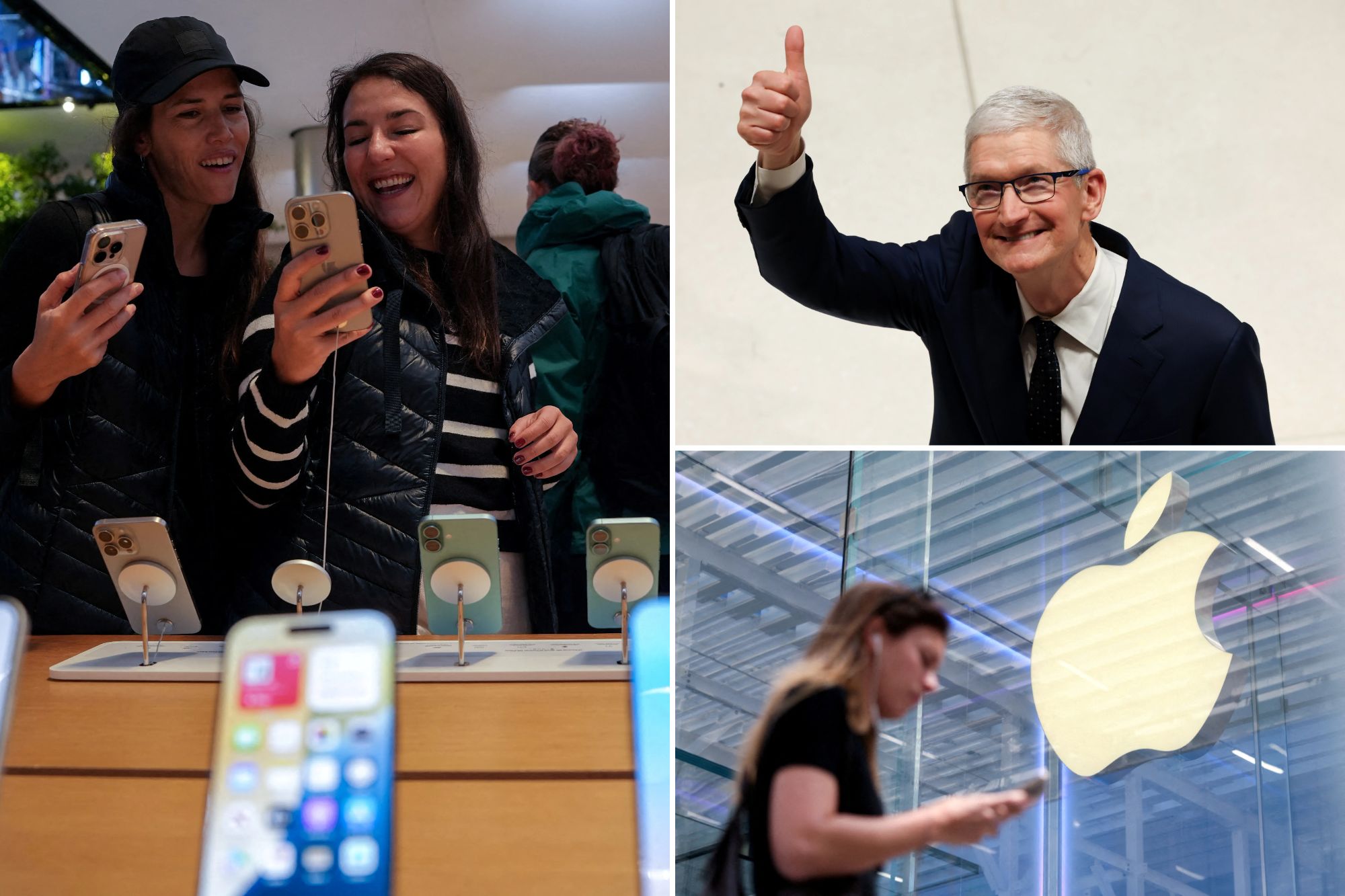 Apple blows past sales forecasts as customers snapped up iPhones ahead of Trump’s tariffs