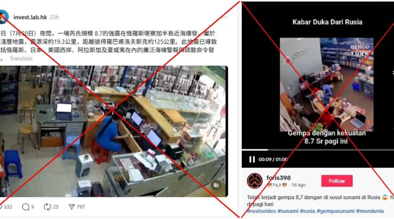 Months-old videos depict Myanmar tremor, not Russian quake