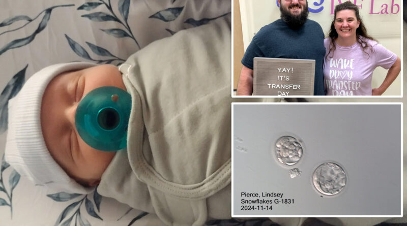 ‘World’s oldest baby’ born in Ohio from embryo frozen over 30 years ago: report